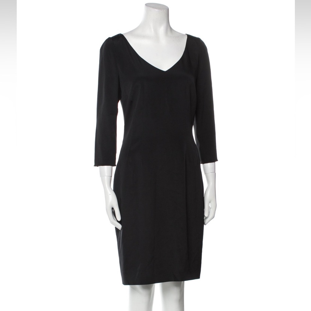 Dolce & Gabbana black silk sheath dress size 42 IT 4-6 US